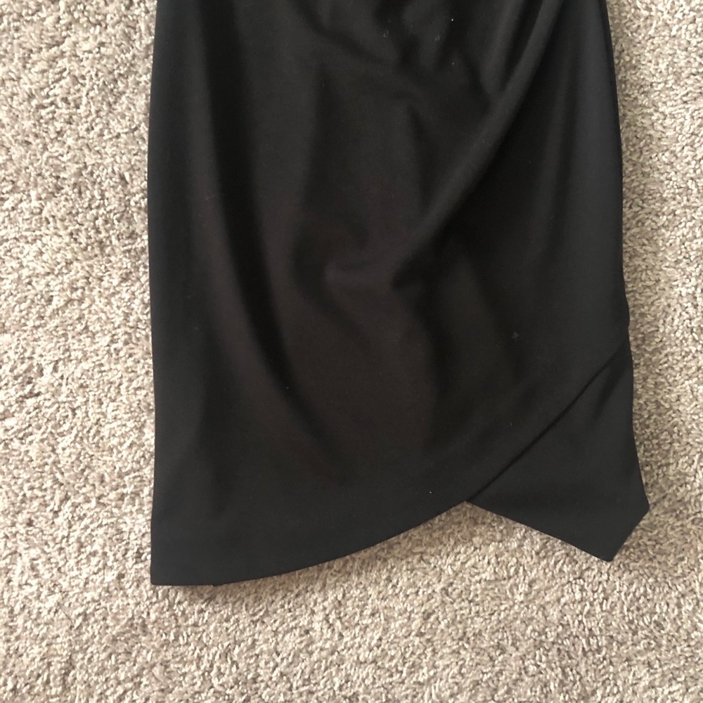 NWOT Catherine Malandrino Black Short Sleeve Midi Sheath Dress in size 2 - Picture 3 of 9